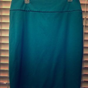 New York & Co pencil skirt - teal/turquoise